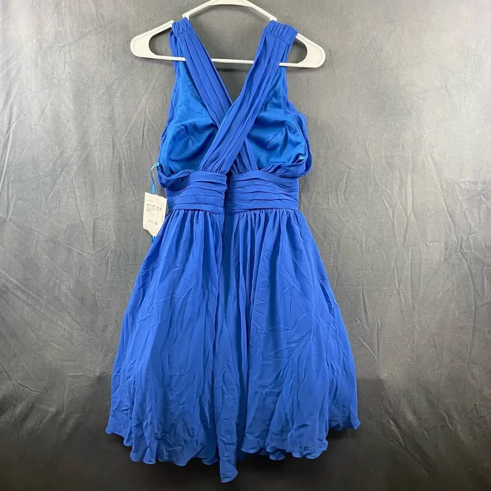Way-In Halter Pleated Mini Dress Nordstrom Layered New With Tags Size 5 Juniors